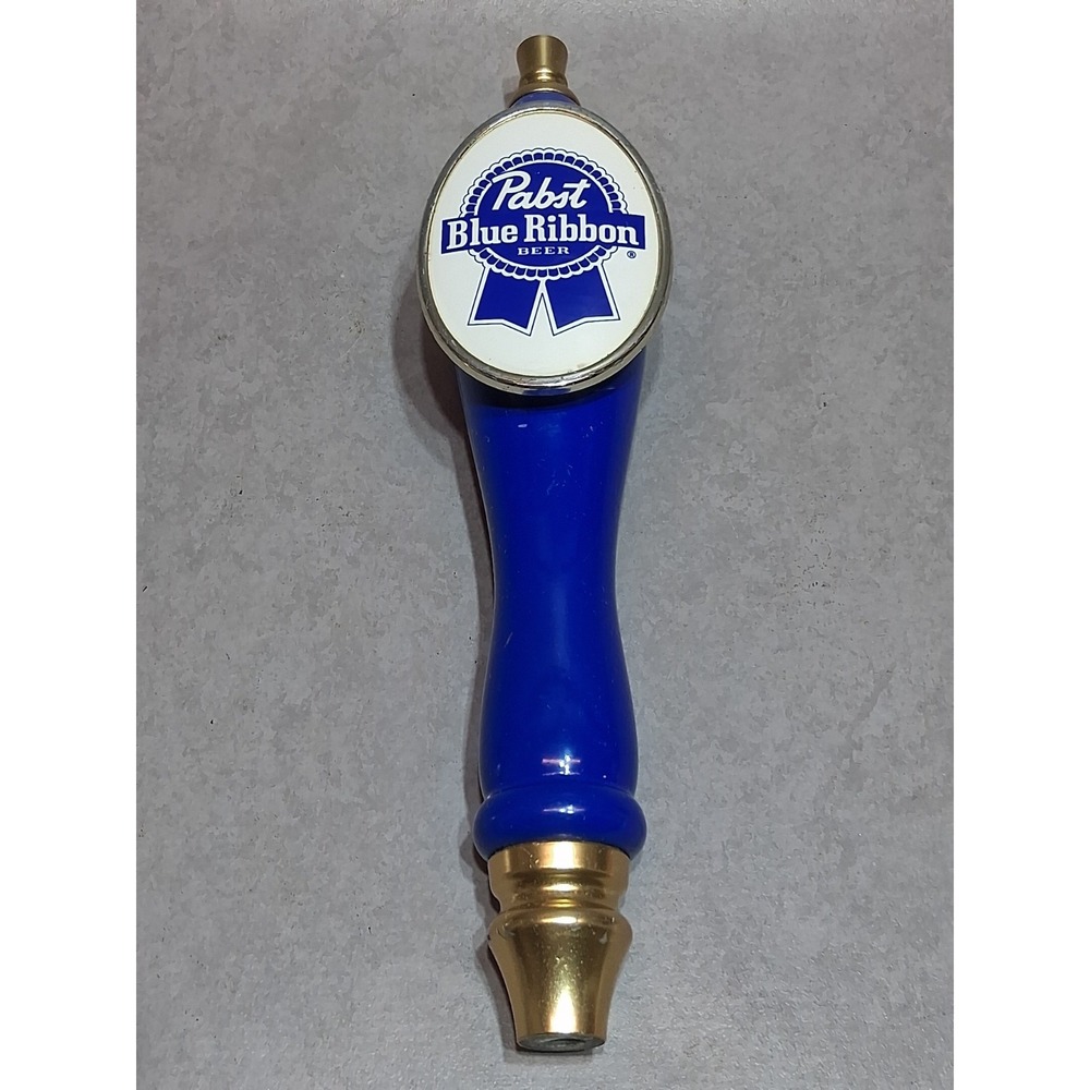 Extremely Rare! 1990's Blue Pabst Beer Tap Handle w/Metal Logo